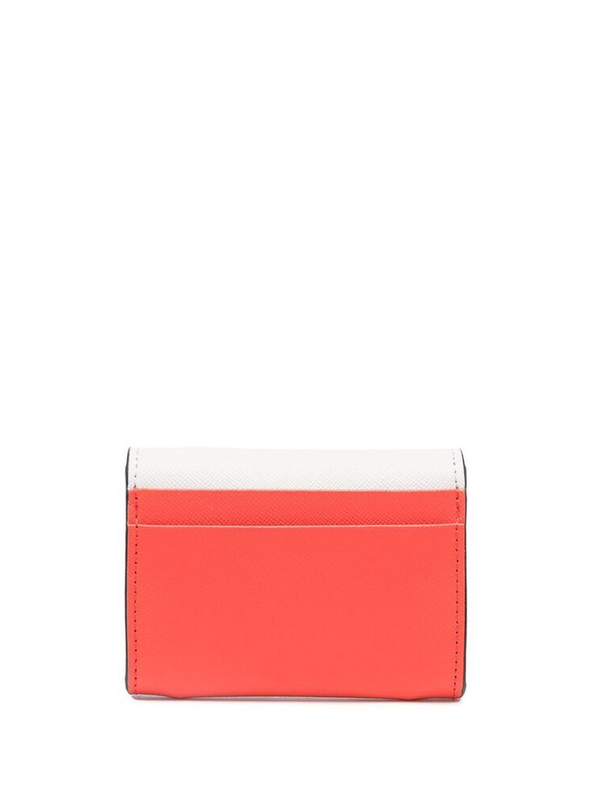 Shop Marni Two-tone Logo Wallet In Grey