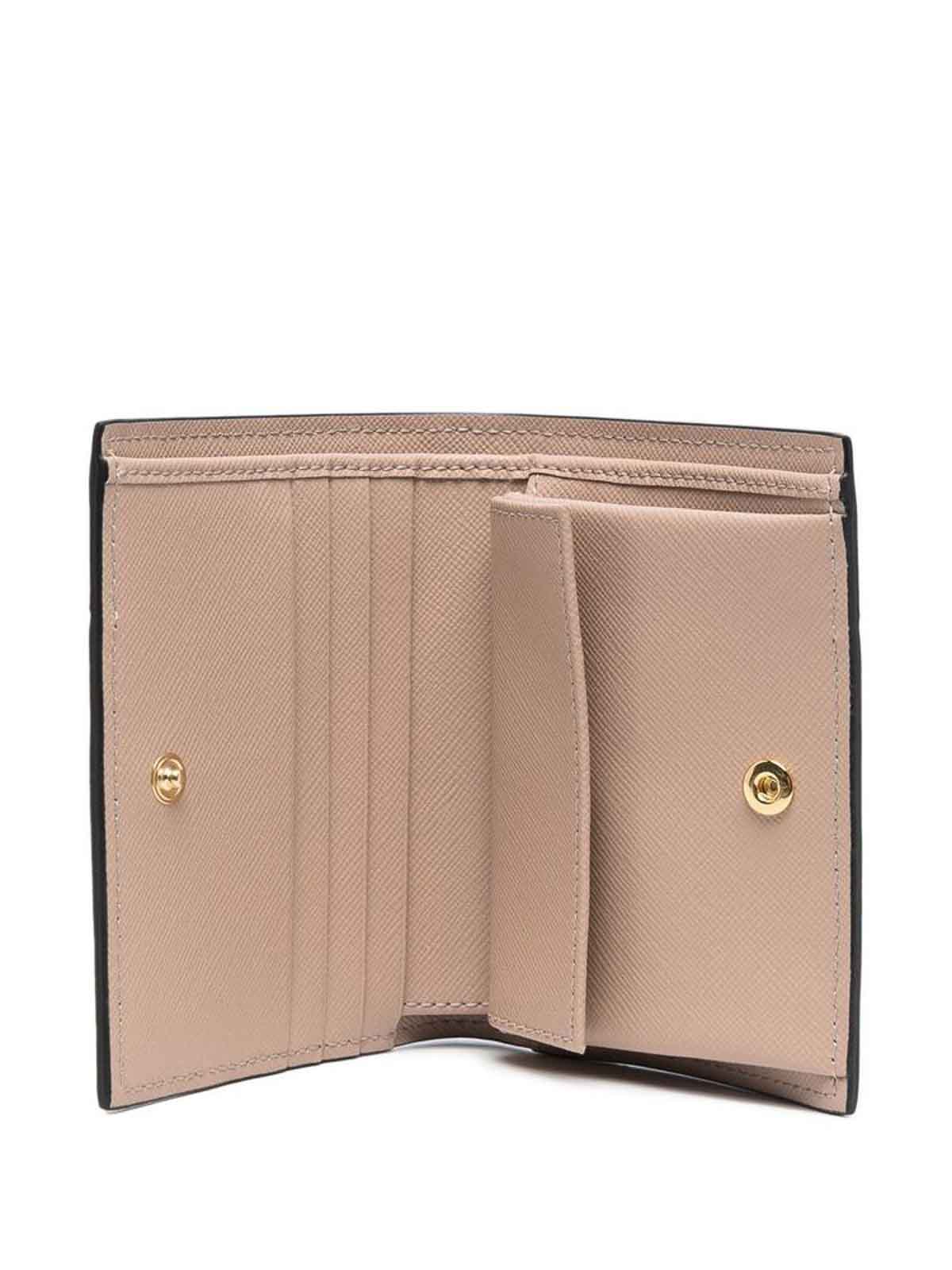 Shop Marni Embossed-logo Wallet In Brown