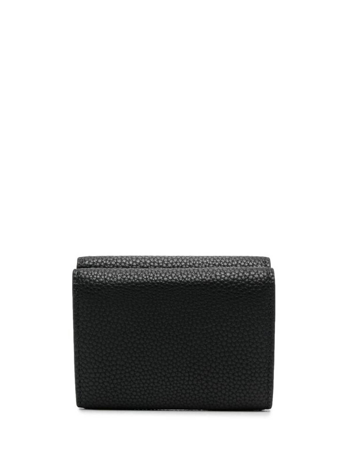 Shop Emporio Armani Faux-leather Wallet In Black