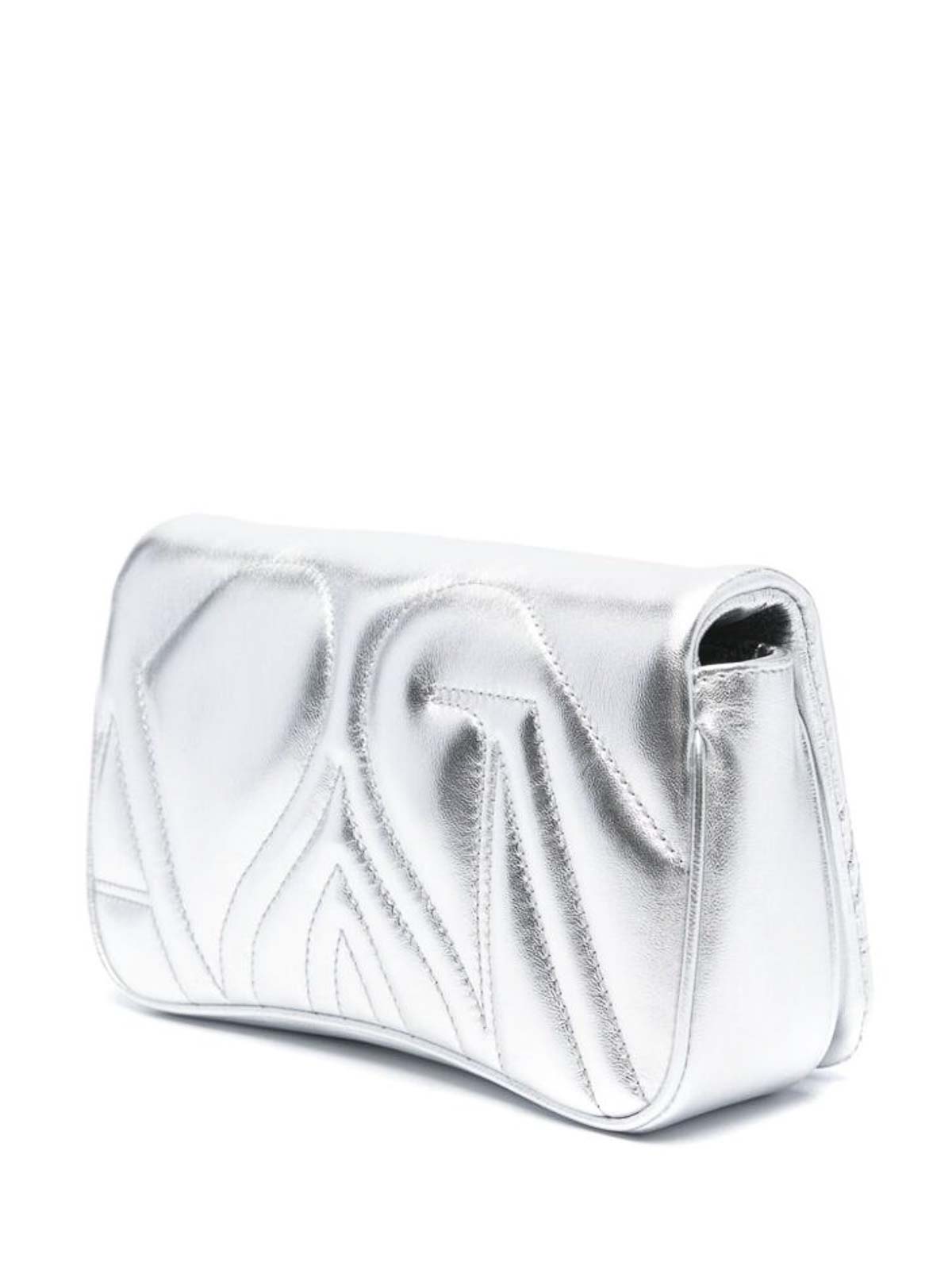 Shop Alexander Mcqueen Silver-tone Effect Detachable Chain-link Bag