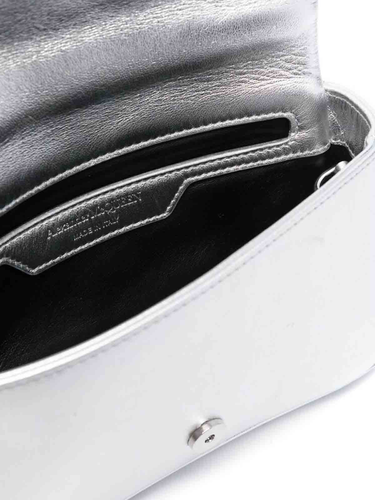 Shop Alexander Mcqueen Silver-tone Effect Detachable Chain-link Bag