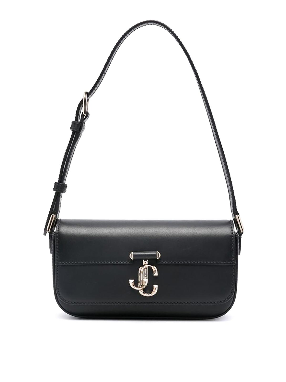 Shop Jimmy Choo Mini Black Avenue Shoulder Bag