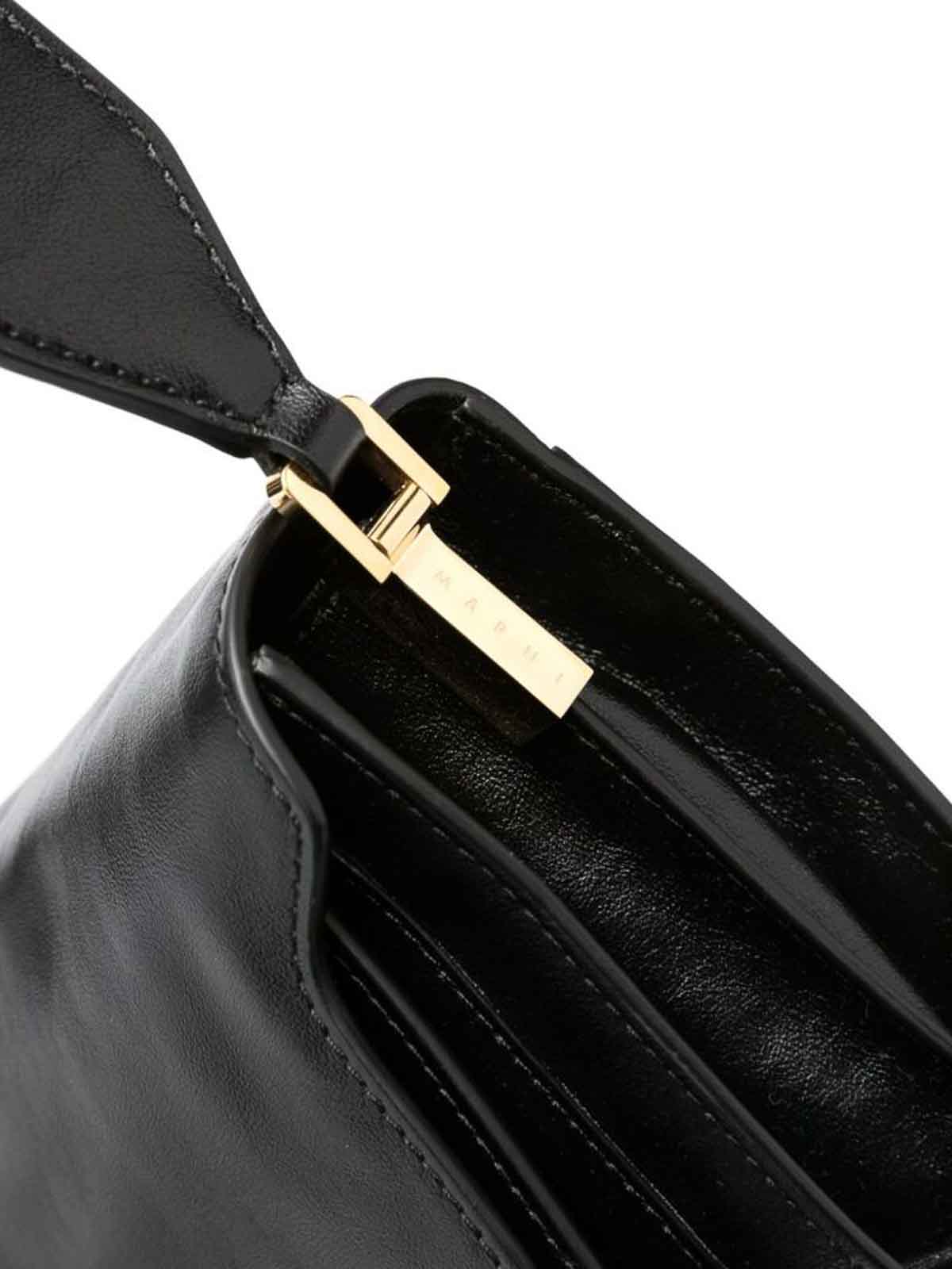 Shop Marni Medium Black Trunk Crossbody Bag