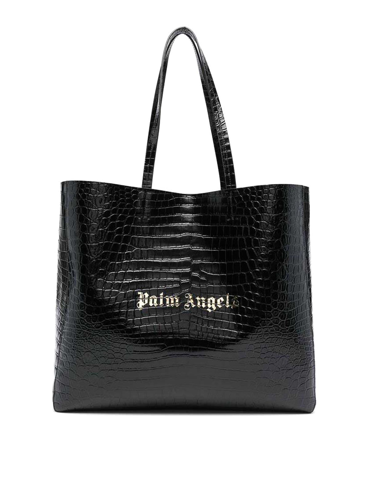 Palm Angels Logo Tote In Black