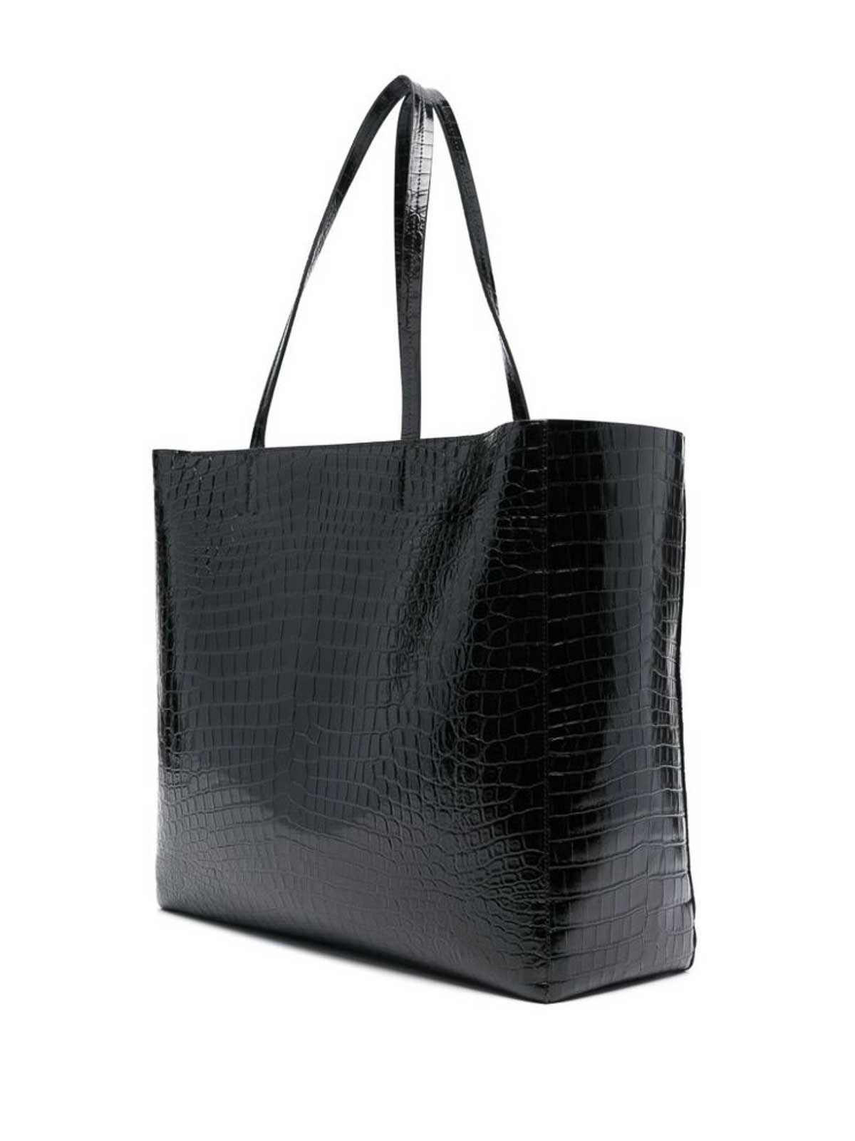 Shop Palm Angels Logo Tote In Black