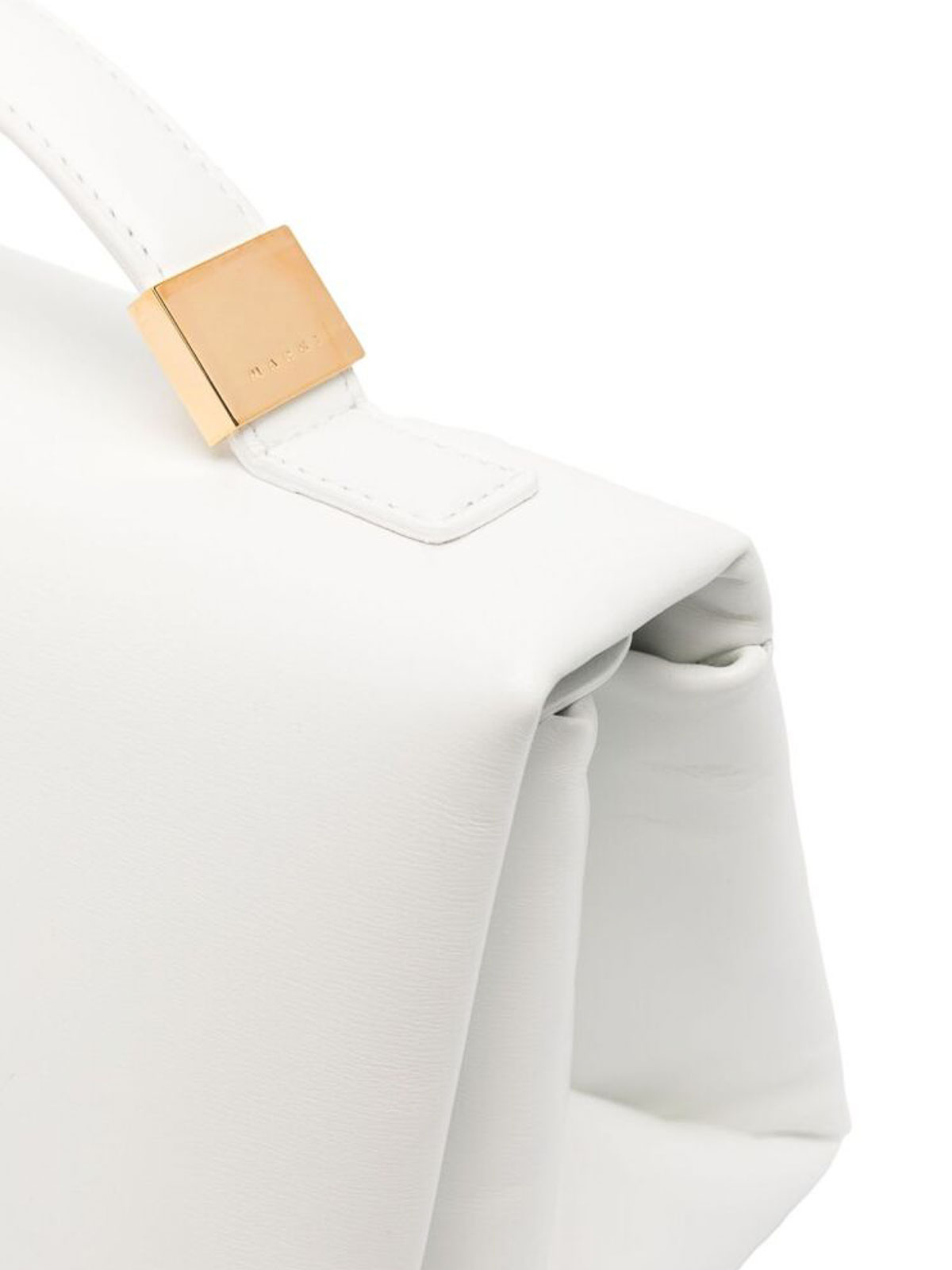Shop Marni Prisma Padded Bag In White