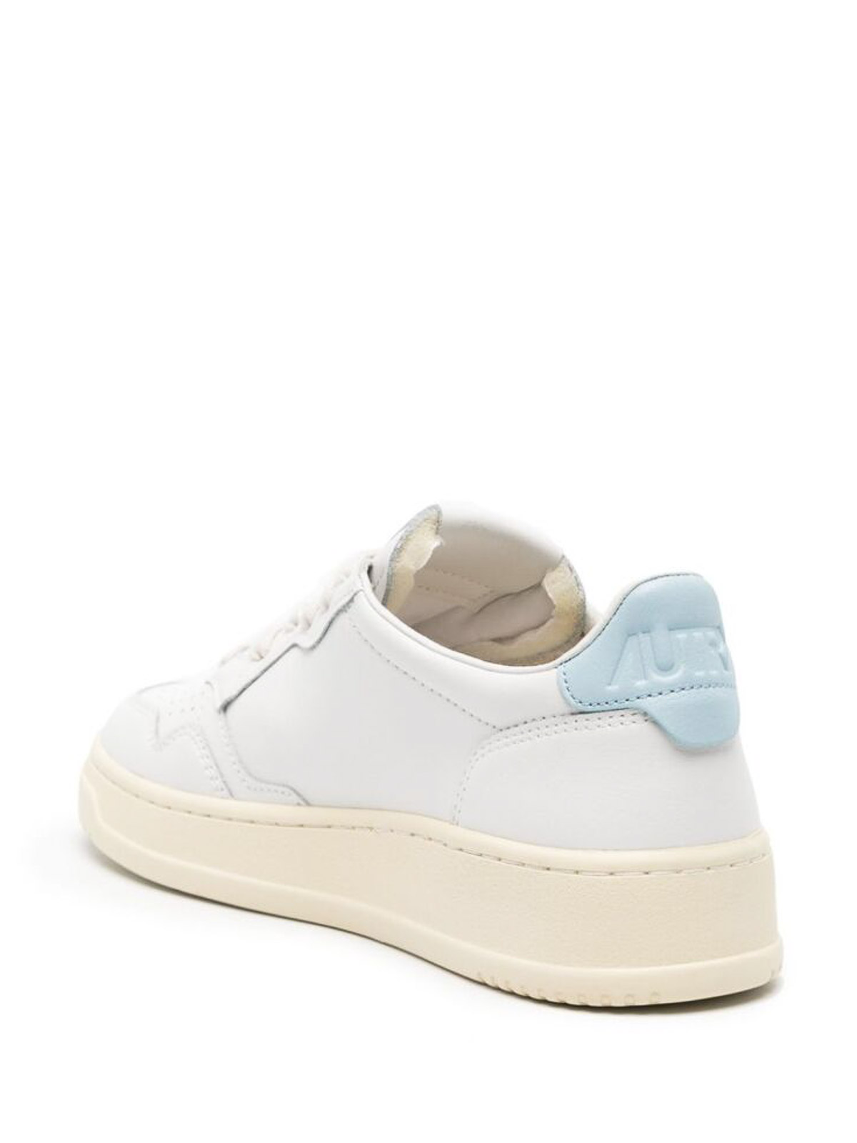 Shop Autry Pannelled Sneakers In White