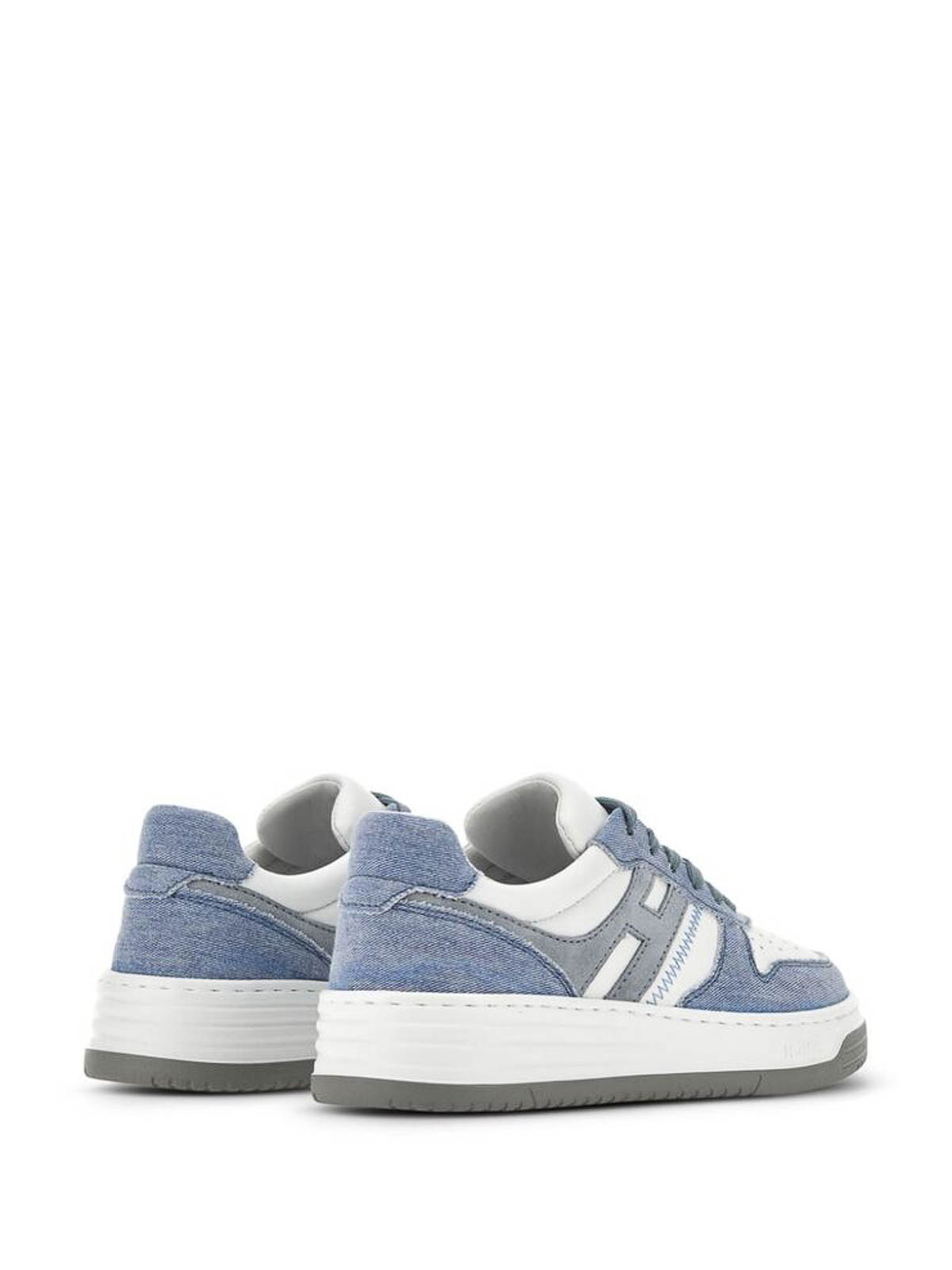 Shop Hogan H Low-top Sneakers In White Alice Blue