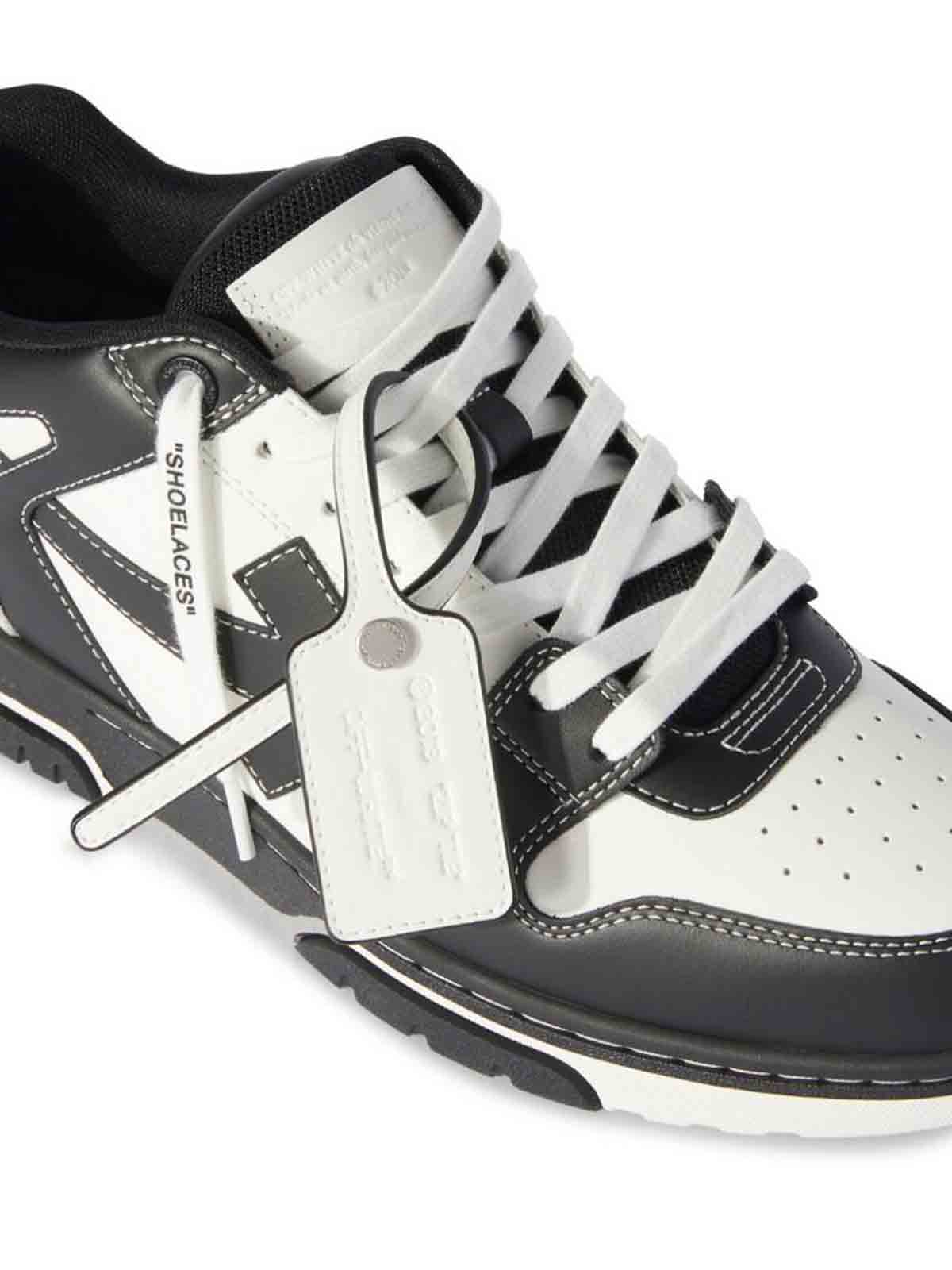 Shop Off-white Black White Signature Arrows Motif Sneakers