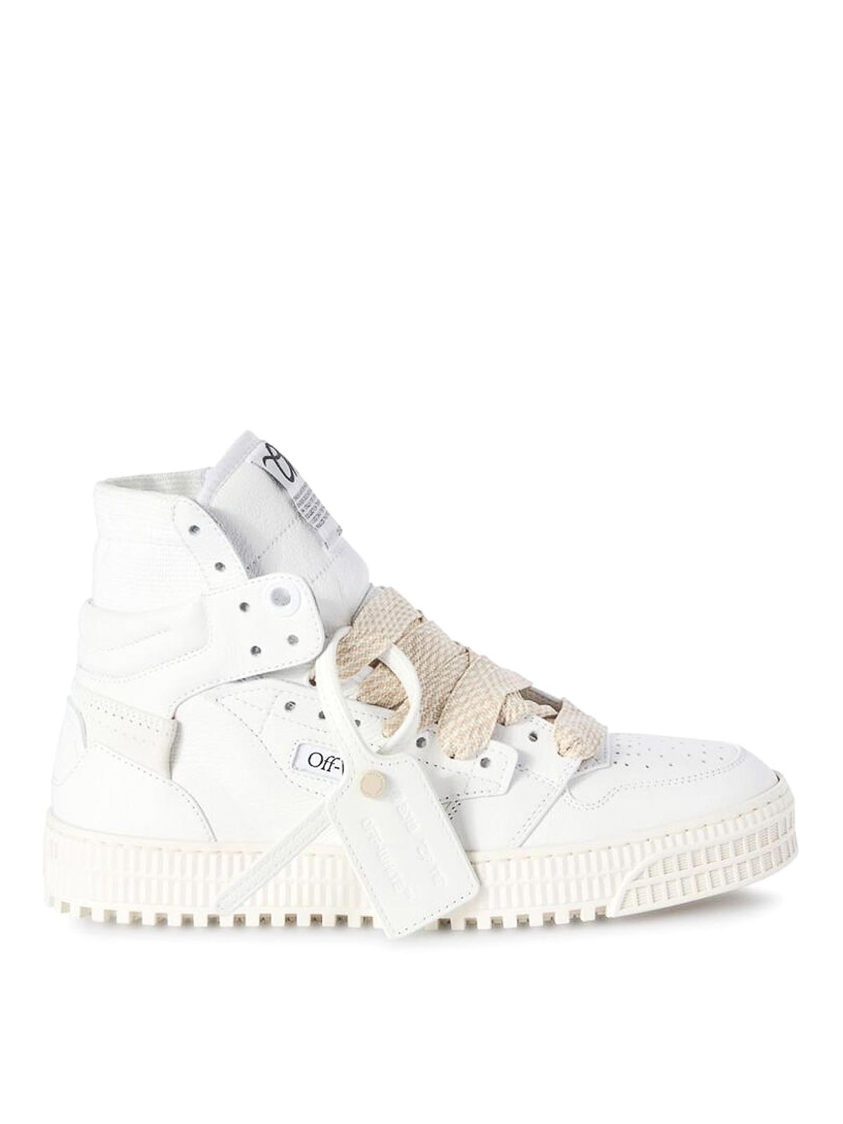 Shop Off-white Lace-up Chunky Sneakers In White