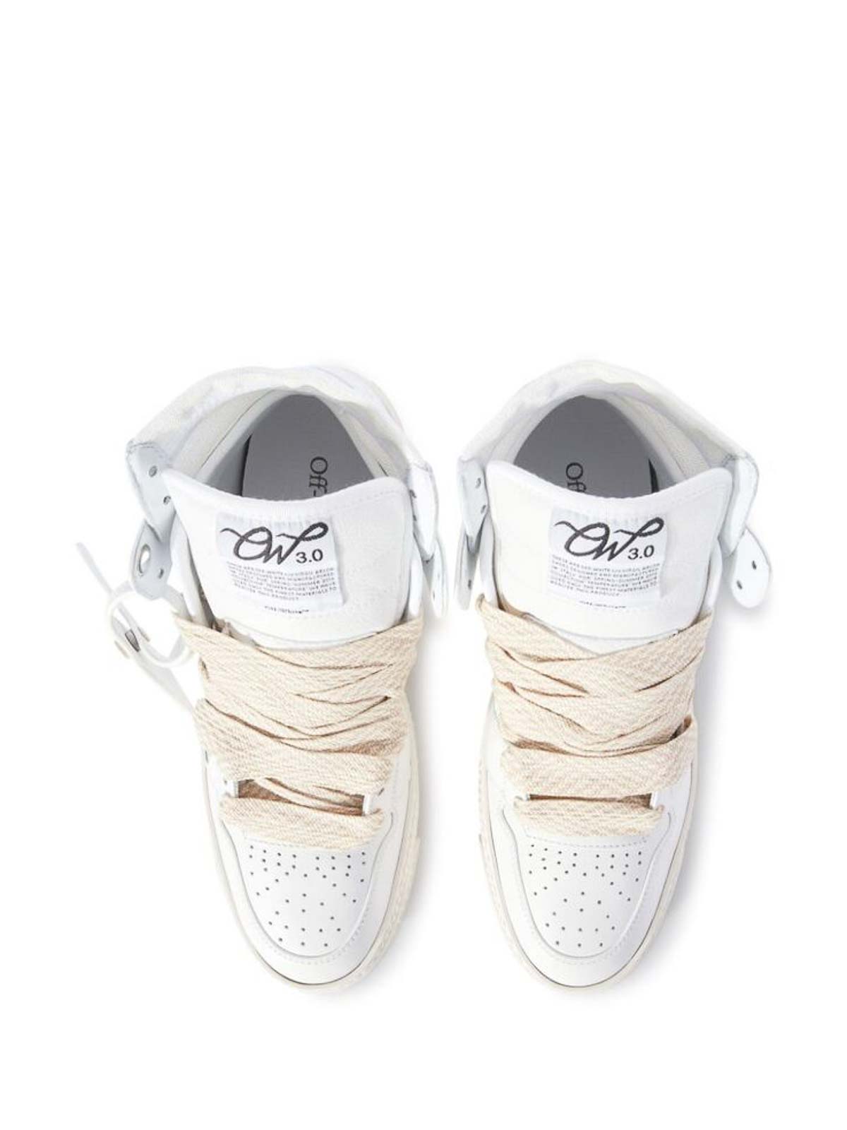 Shop Off-white Lace-up Chunky Sneakers In White