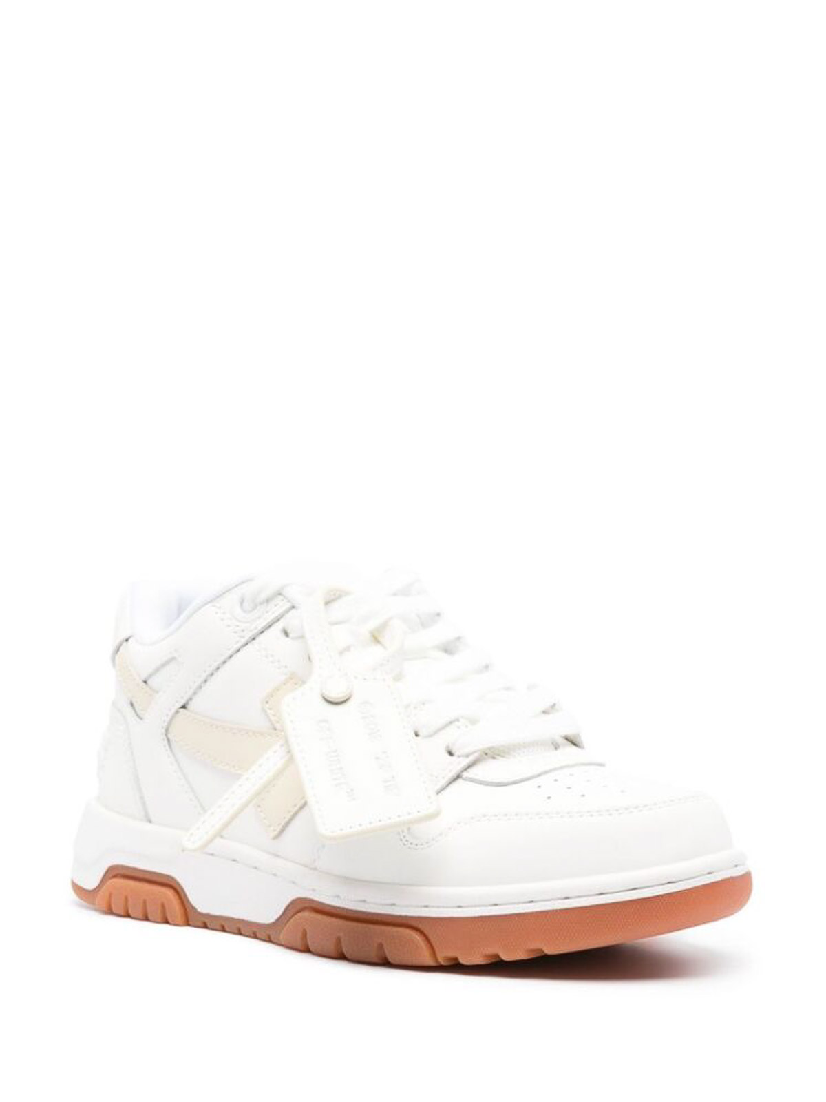 Shop Off-white Panelled Logo Patch Chunky Sneakers In White