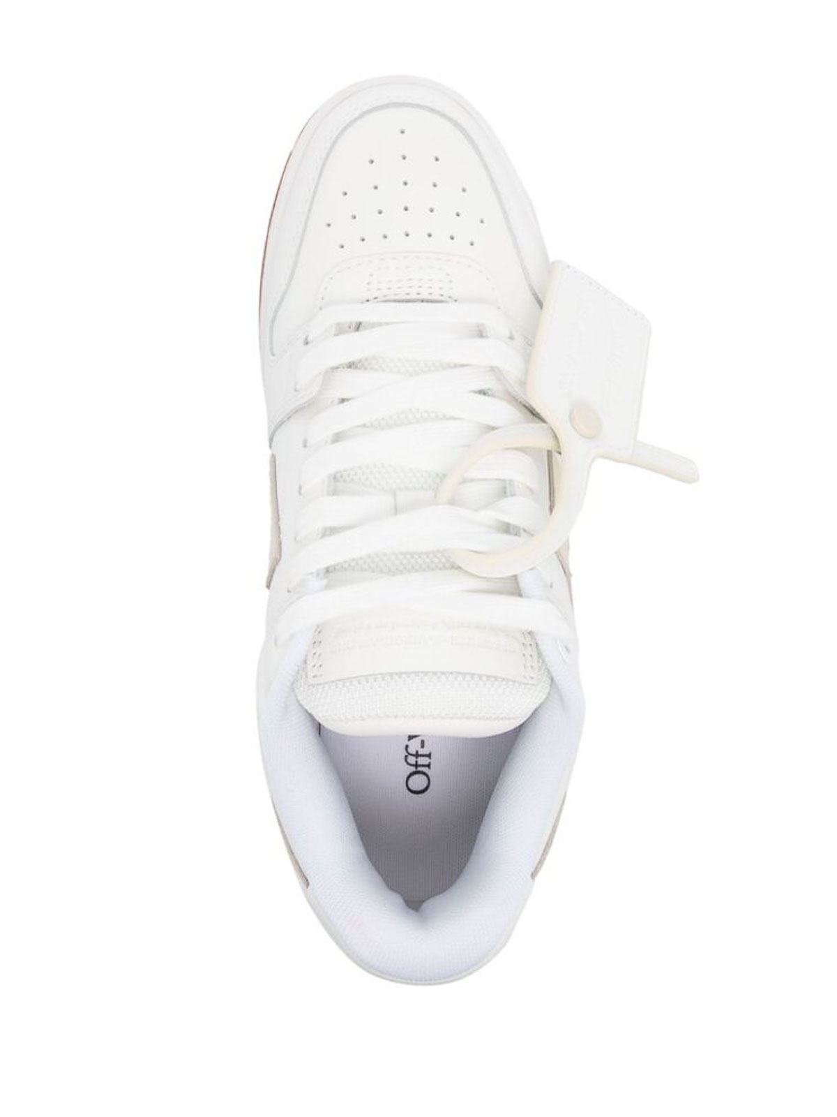 Shop Off-white Panelled Logo Patch Chunky Sneakers In White