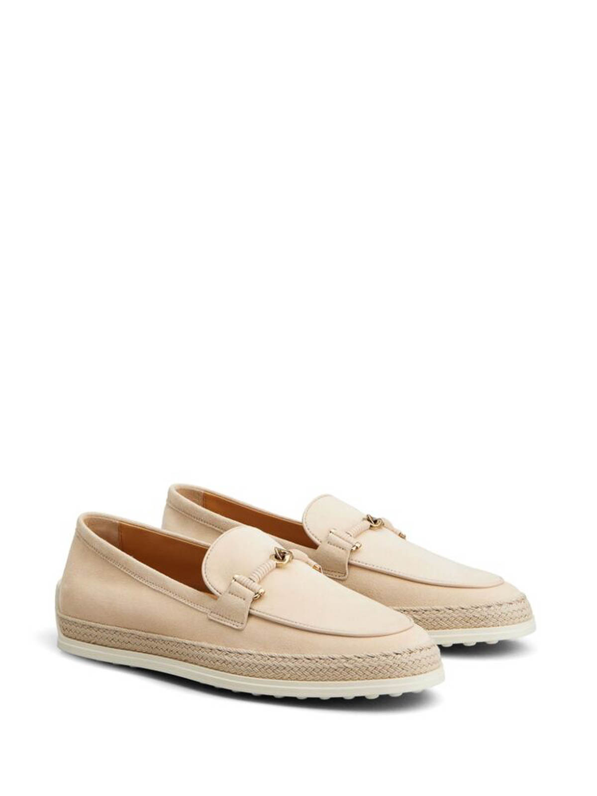 Shop Tod's Sand Beige Gomma Loafers