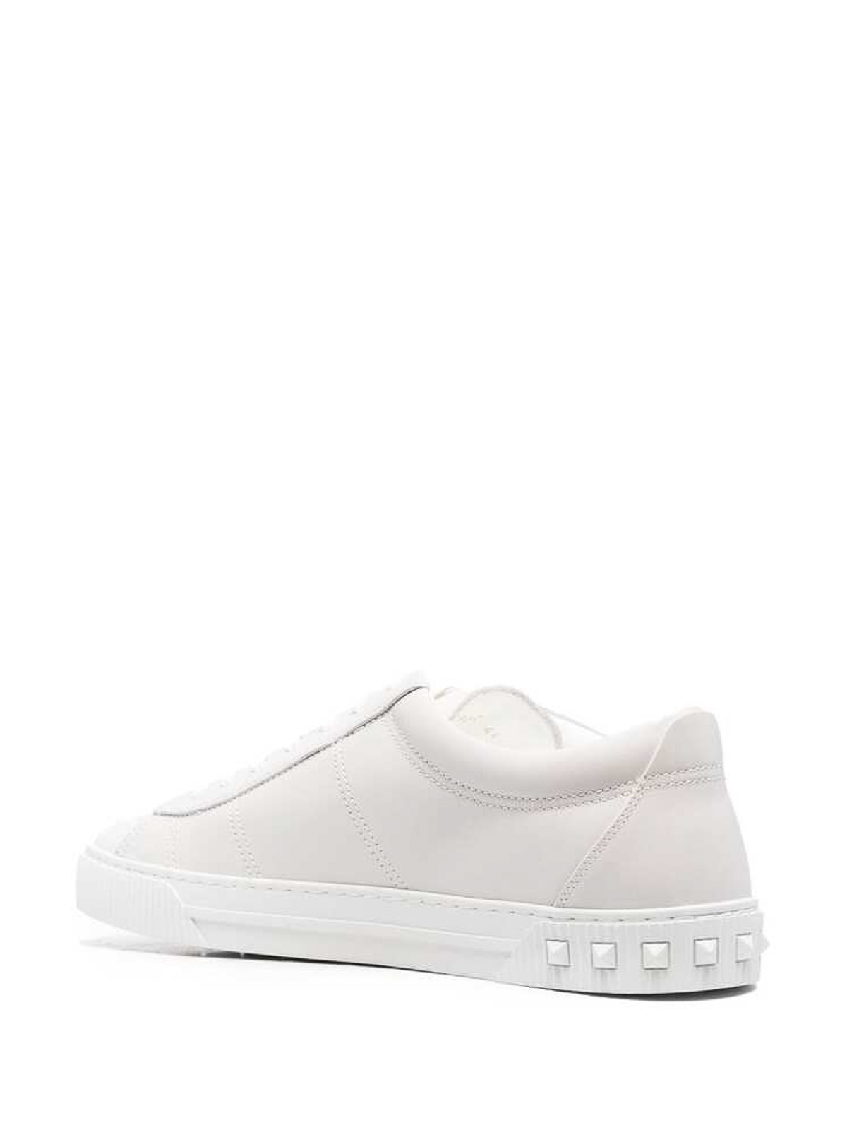 Shop Valentino Sneakers With Rockstud In White