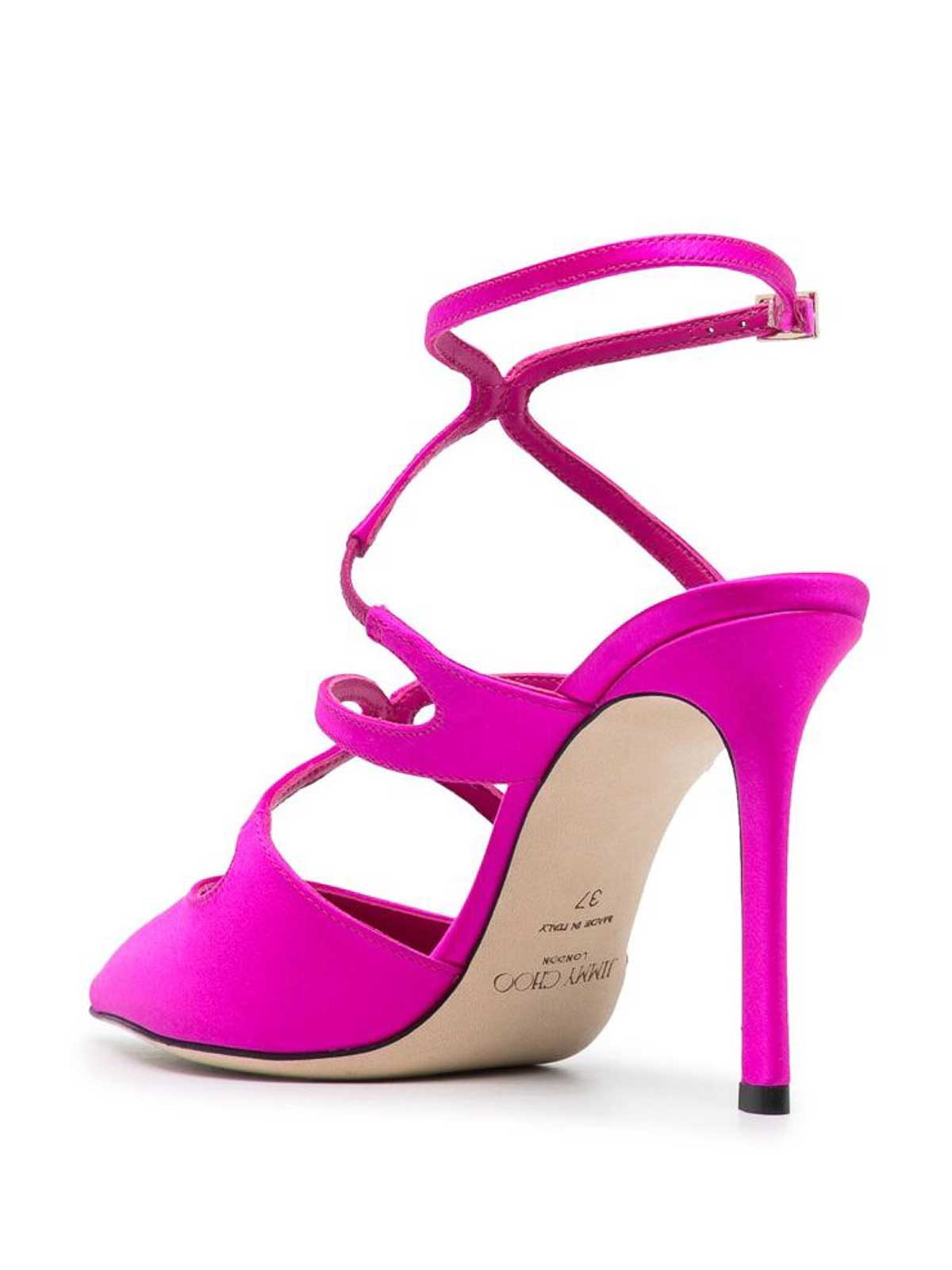 Jimmy Choo Fuchsia pink Azia mm pumps - Women|AZIAPUMP95SATFUCHS
