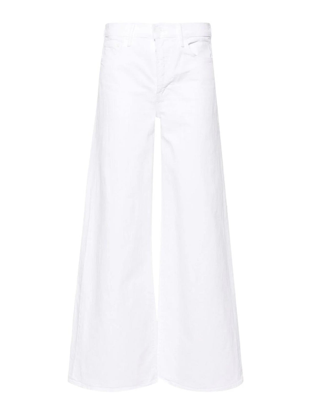 Shop Mother Denim Trousers In White