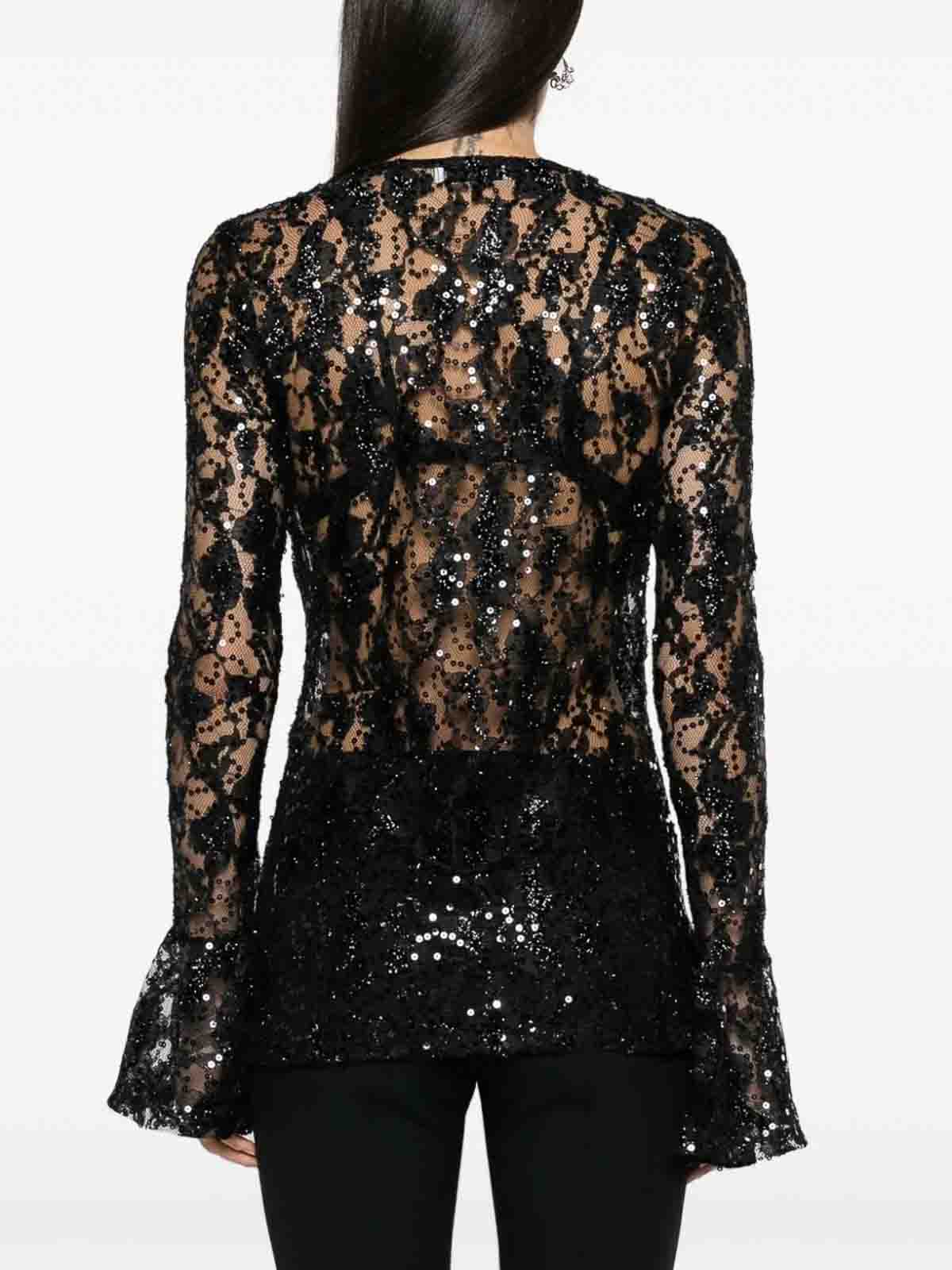 Shop Nina Ricci Cut-out Top In Black