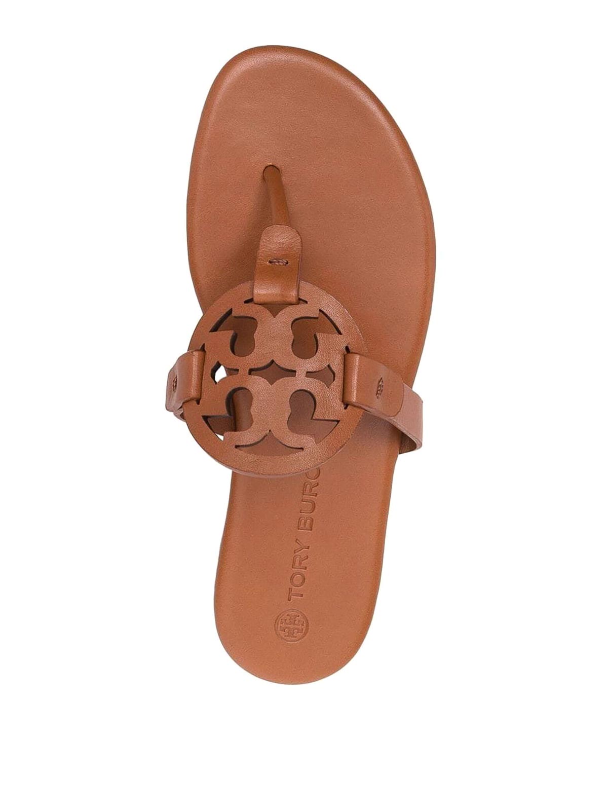 Shop Tory Burch Leather Sandals In Brown