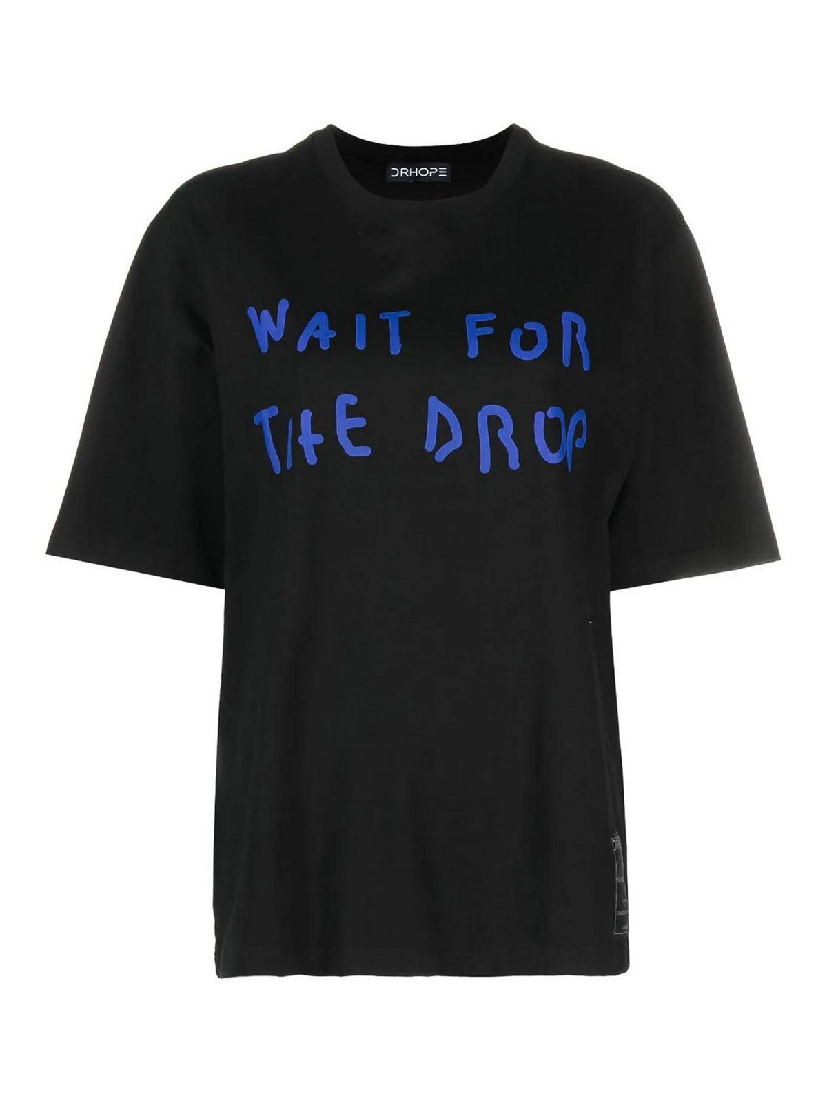 Drhope Blue T -shirt In Black