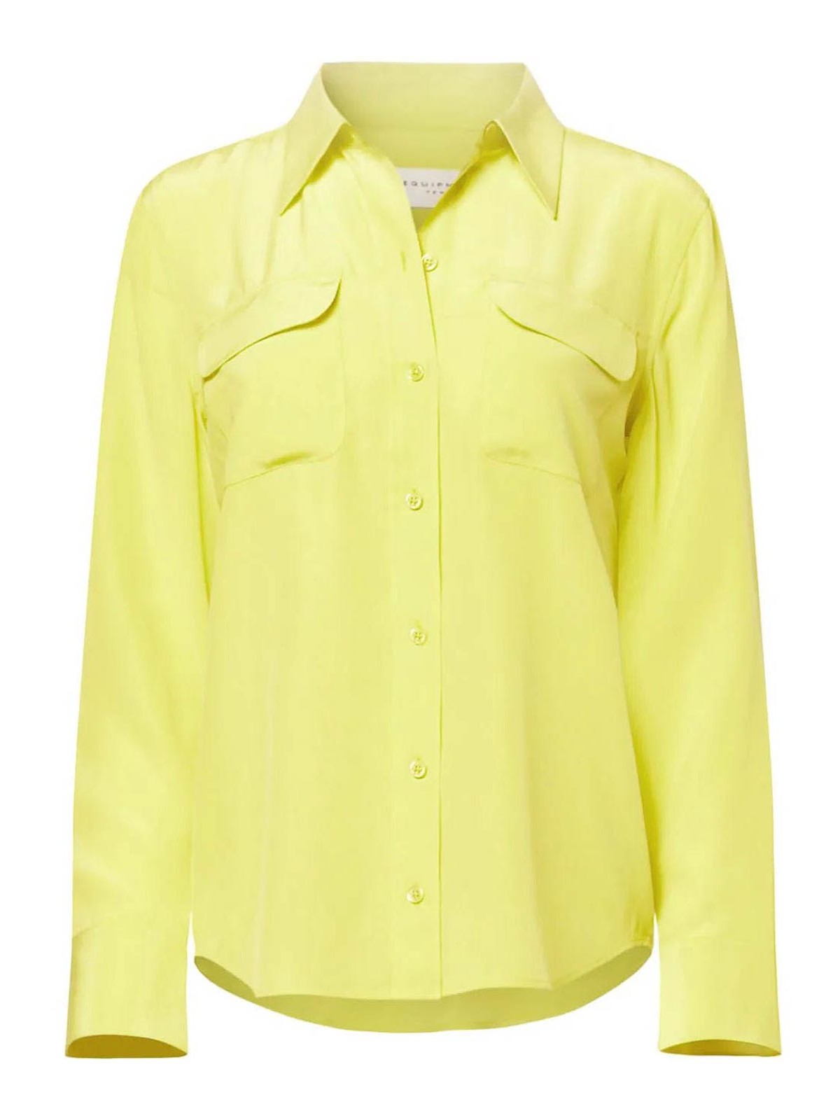 Equipment Silk Shirt In Yellow
