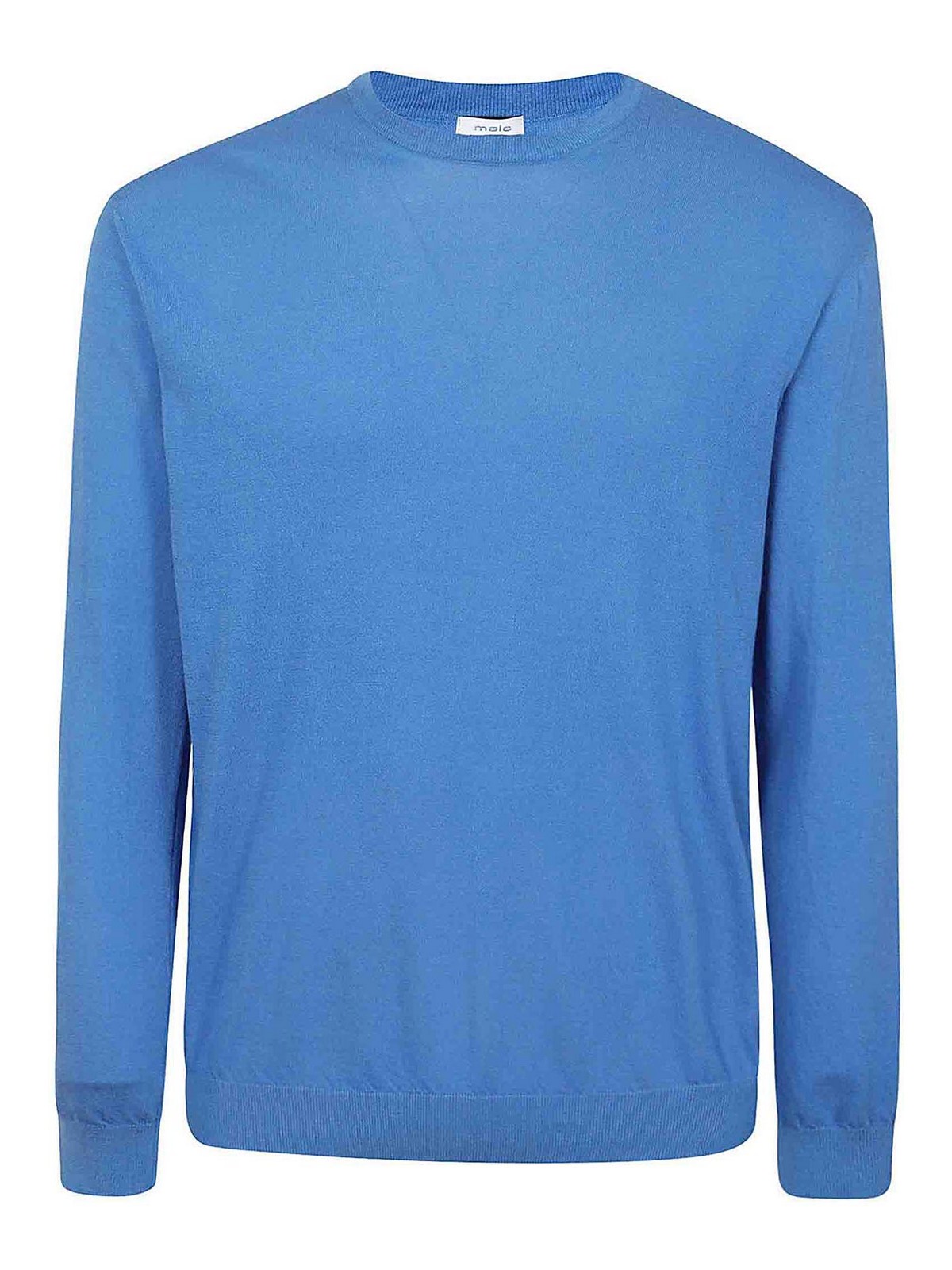 Shop Malo Crewneck Sweater In Light Blue