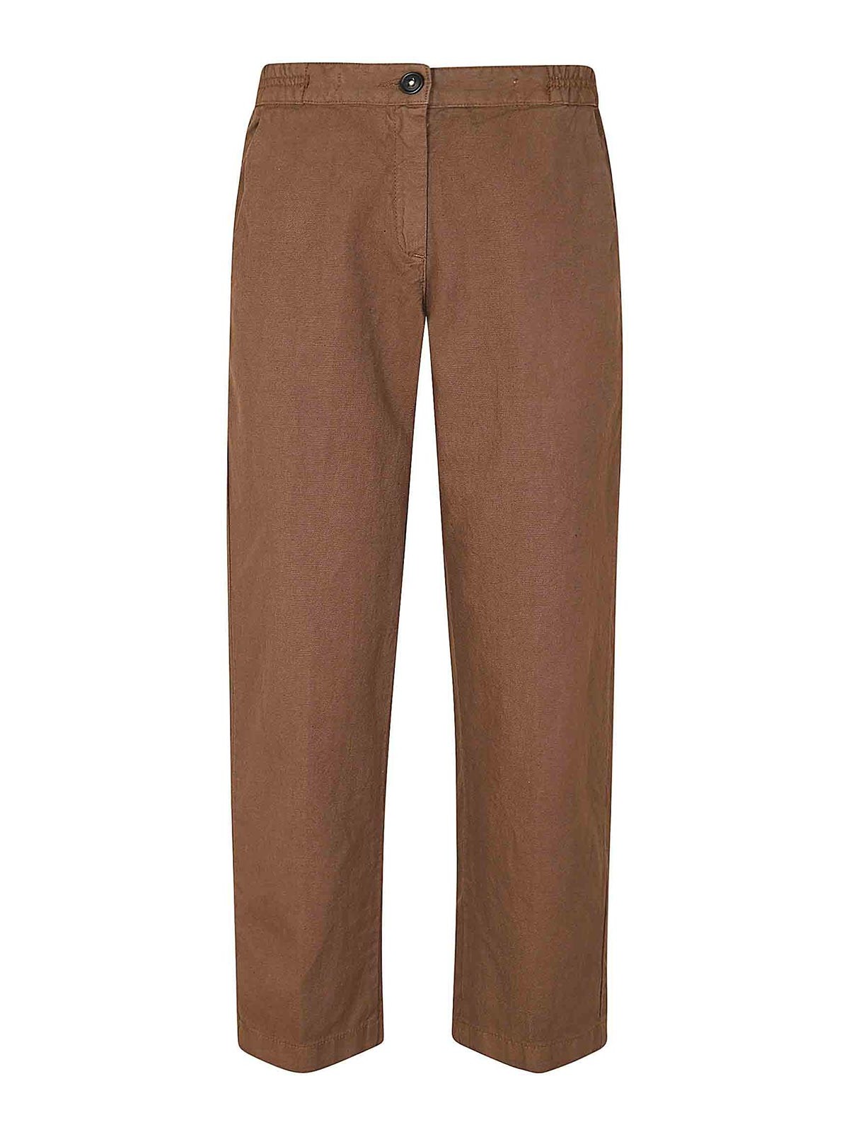 Shop Massimo Alba Casual Trousers In Brown