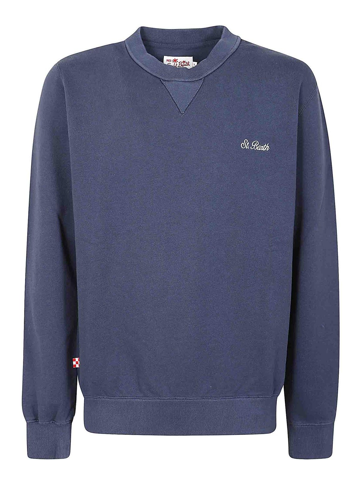 Shop Mc2 Saint Barth Cotton Sweatshirt In Blue