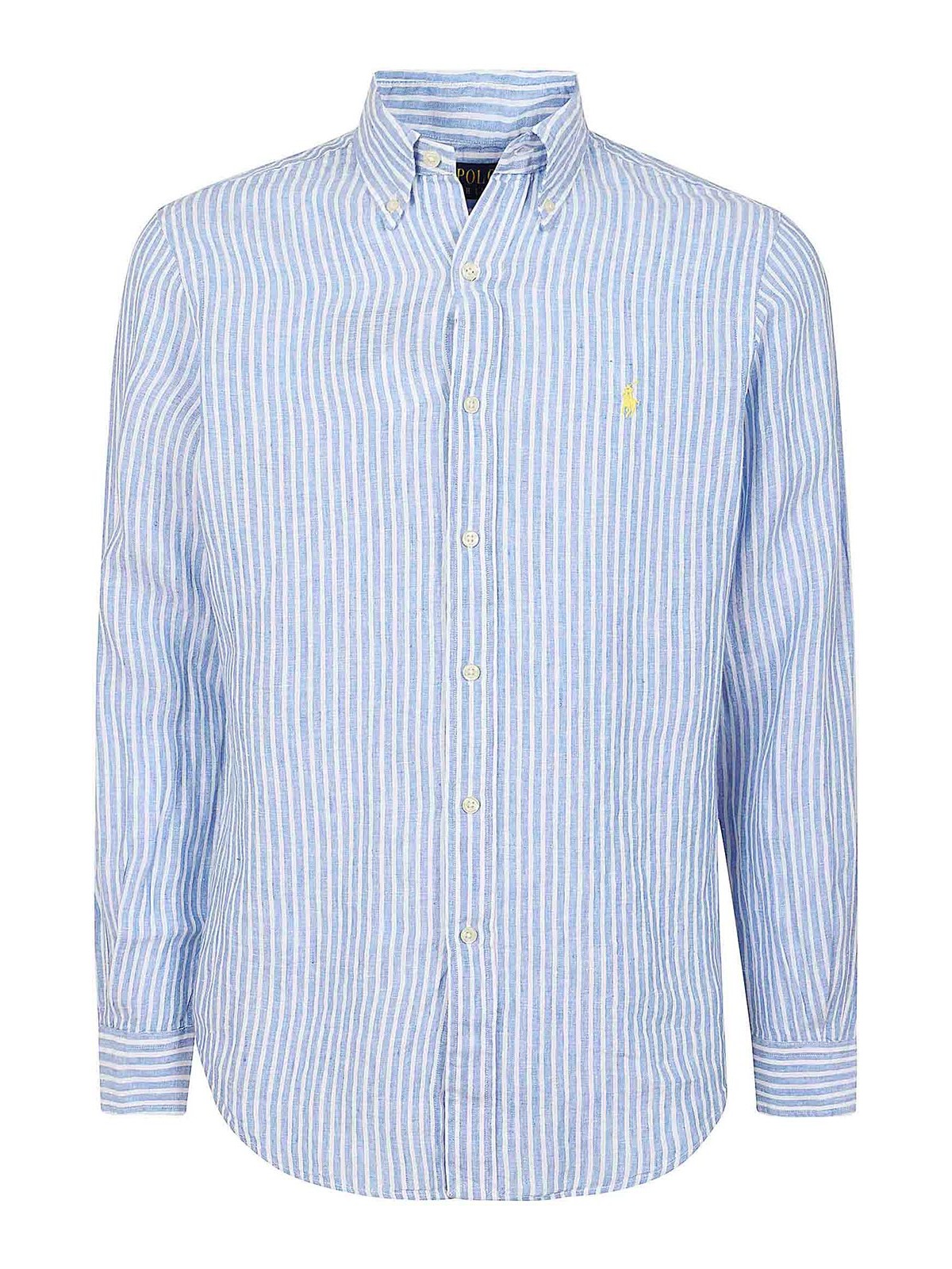 Shop Polo Ralph Lauren Sport Shirt In Light Blue