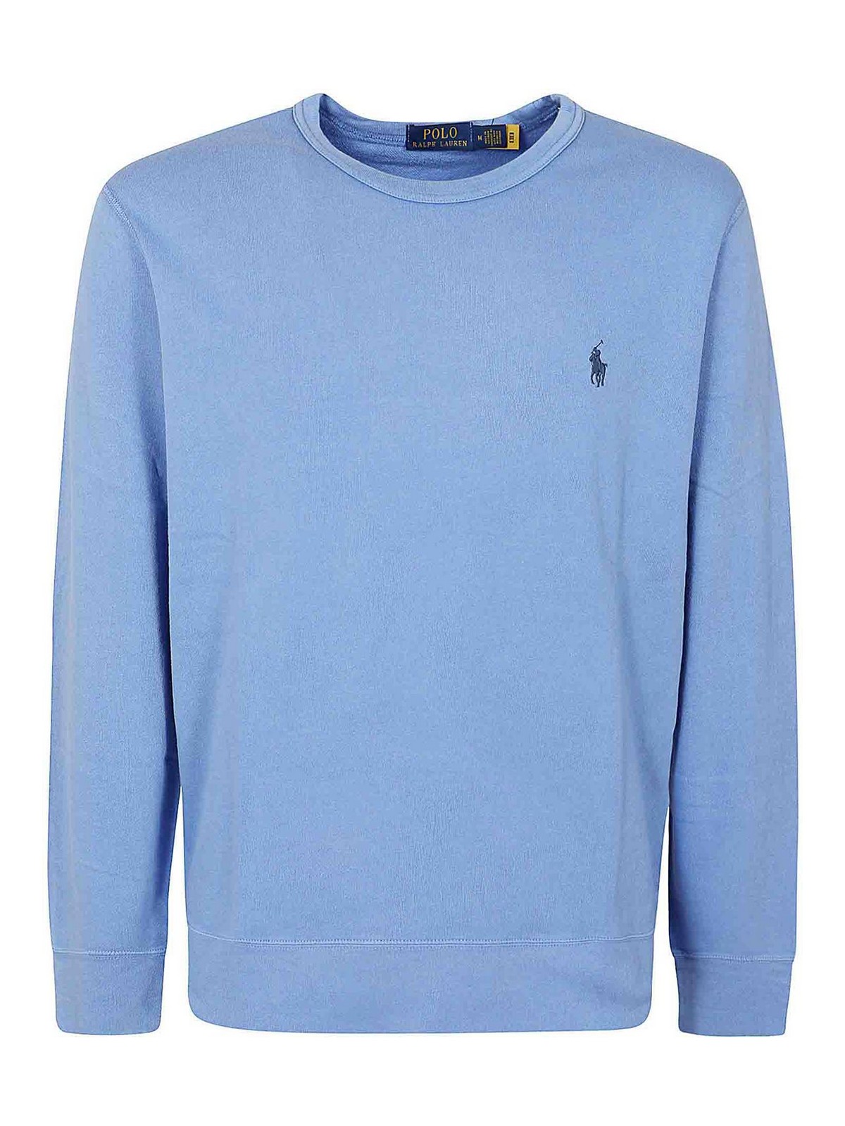 Shop Polo Ralph Lauren Crew Neck Sweatshirt In Blue