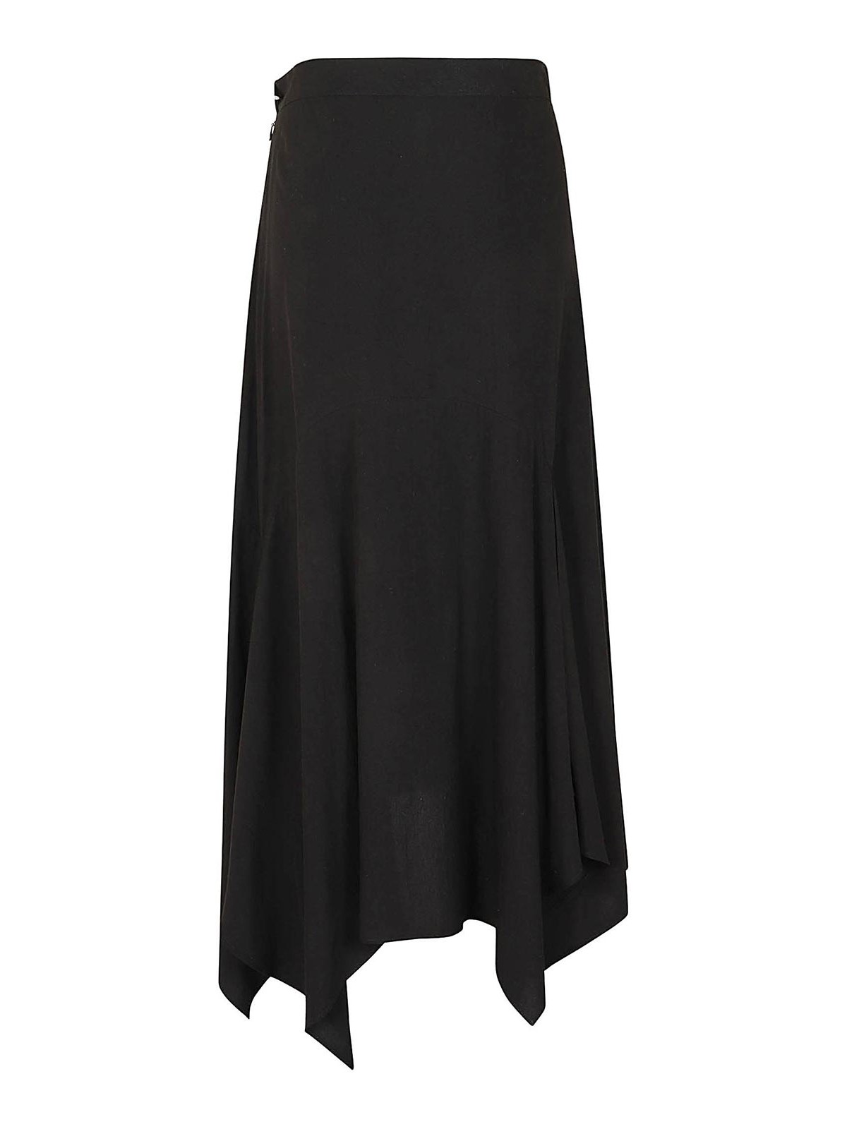 Shop Yohji Yamamoto Canvas Skirt In Black