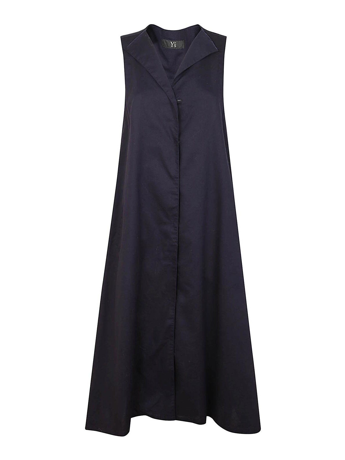 Yohji Yamamoto Cotton Dress In Dark Blue