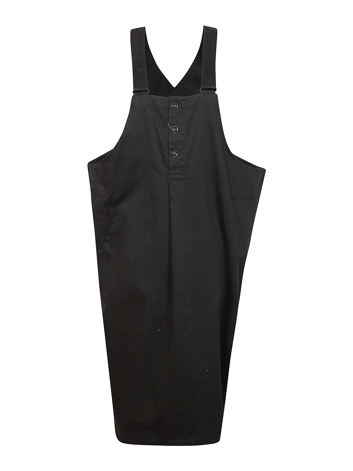 Shop Yohji Yamamoto Cotton Jumpsuit In Black