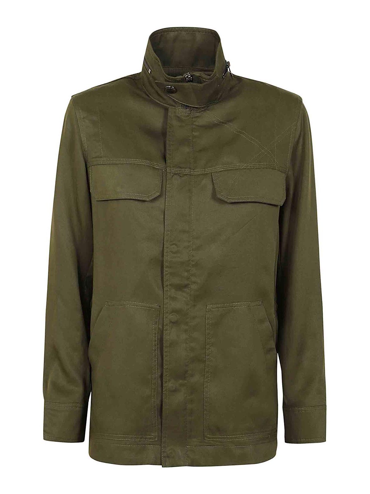 Shop Zadig & Voltaire Saharan Jacket In Dark Green