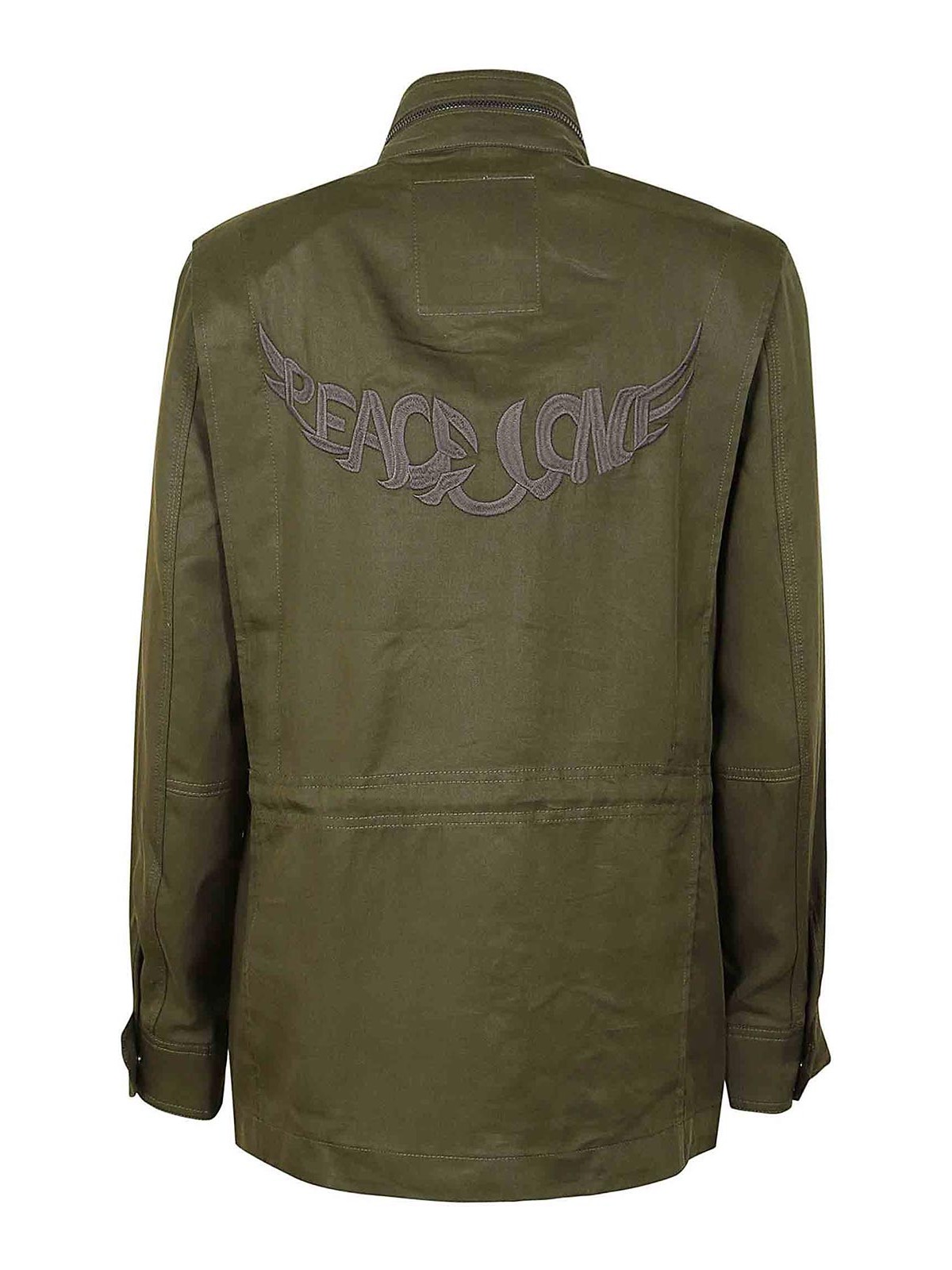 Shop Zadig & Voltaire Saharan Jacket In Dark Green