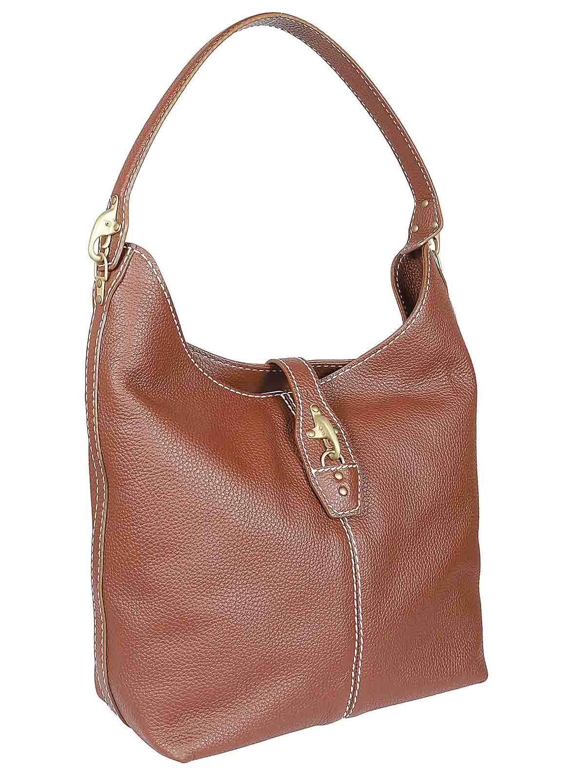 Shop Fay Hobo Bag In Dark Brown