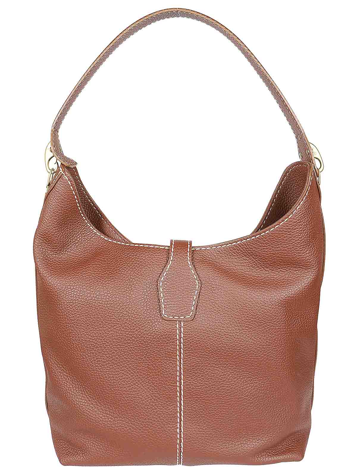 Shop Fay Hobo Bag In Dark Brown