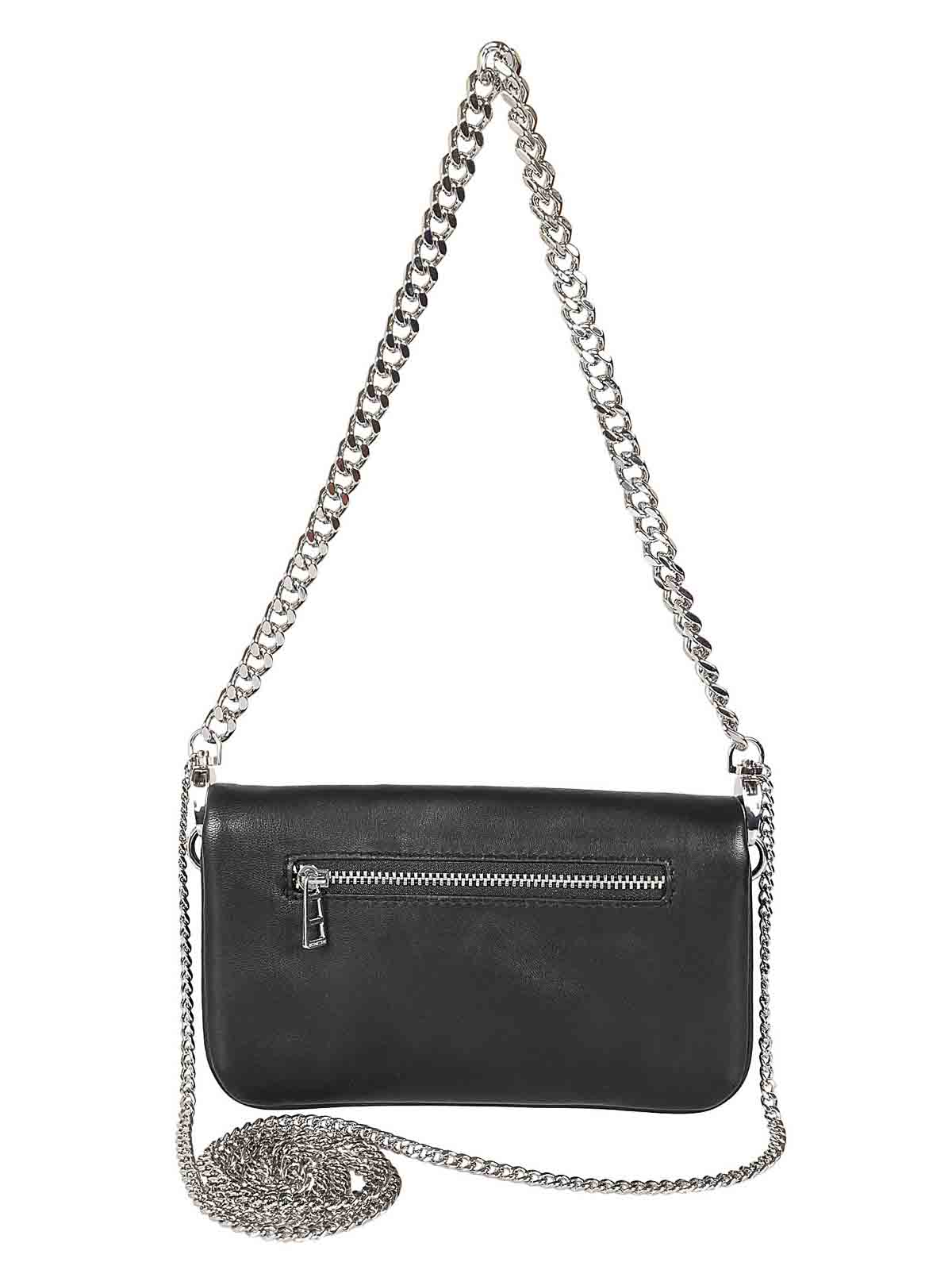 Shop Zadig & Voltaire Leather Clutch Bag In Black