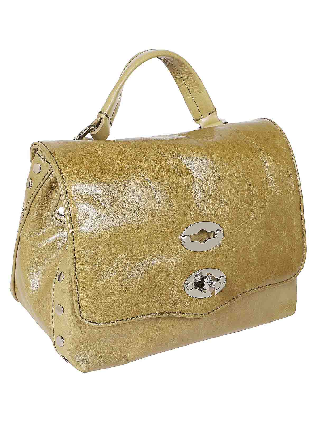 Shop Zanellato Glossy Leather Bag In Green
