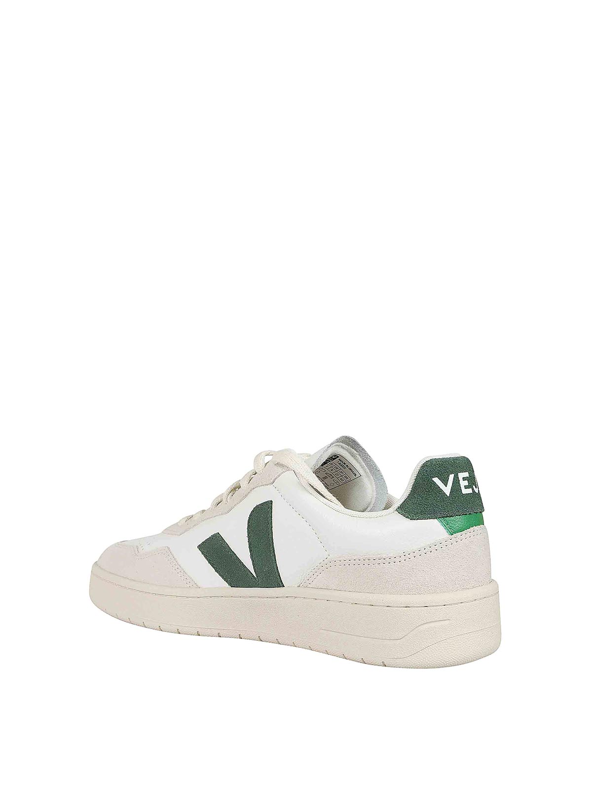 Shop Veja Logo Sneakers In White