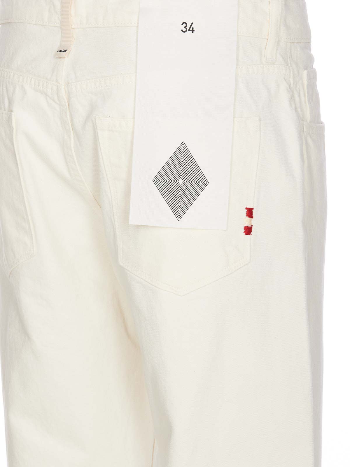 Shop Amish Jeremiah Jeans In White