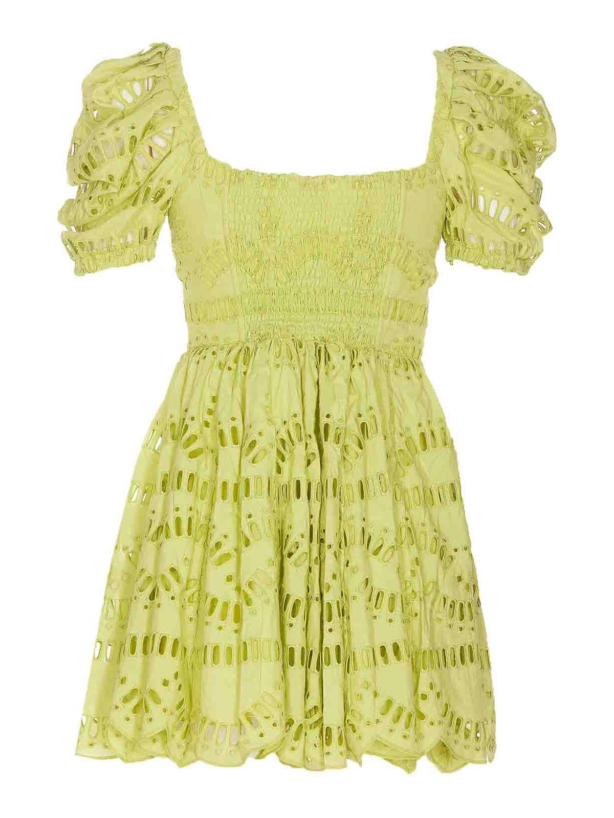 Shop Charo Ruiz Ayiak Short Dress In Yellow