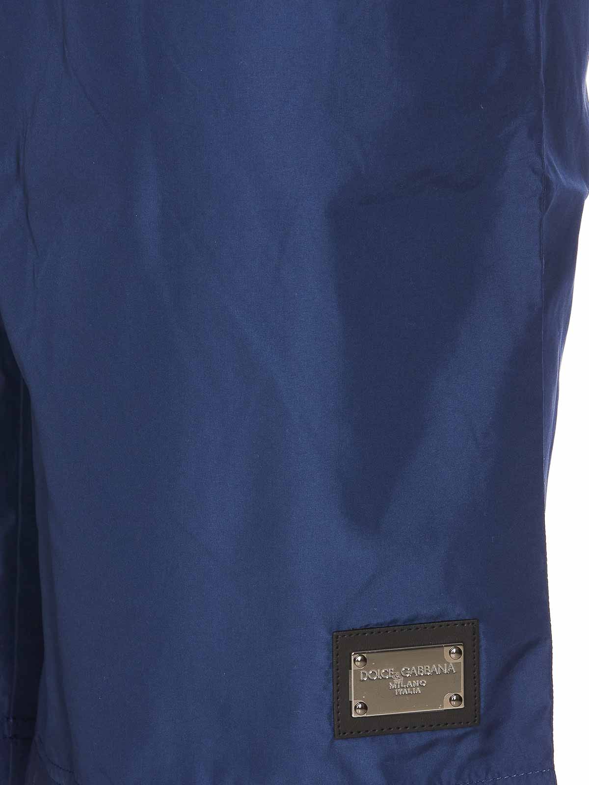 Shop Dolce & Gabbana Boxers De Baño - Azul In Blue