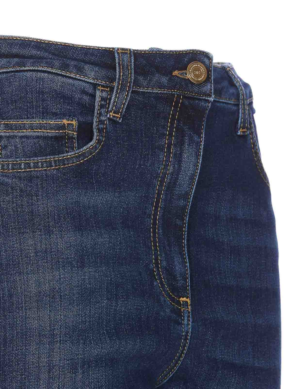 Shop Elisabetta Franchi Jeans In Blue