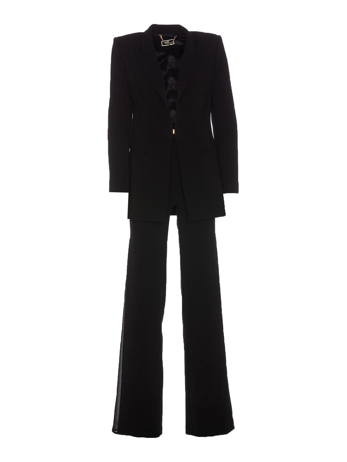 Shop Elisabetta Franchi Tailleur Suit In Black