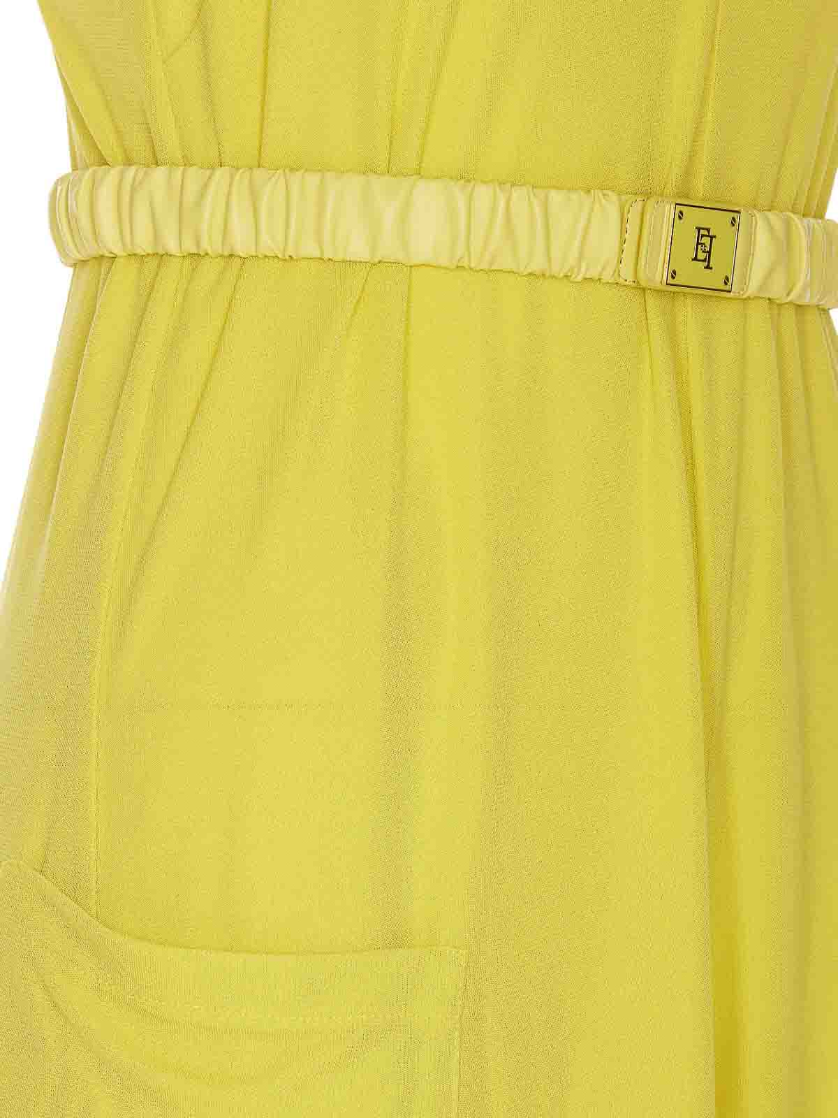オールインワン・サロペット ELISABETTA FRANCHI Woman Jumpsuits Yellow Cream TU029 360 Elisabetta Franchi Jumpsuit - Yellow - Women | TU02242E2271