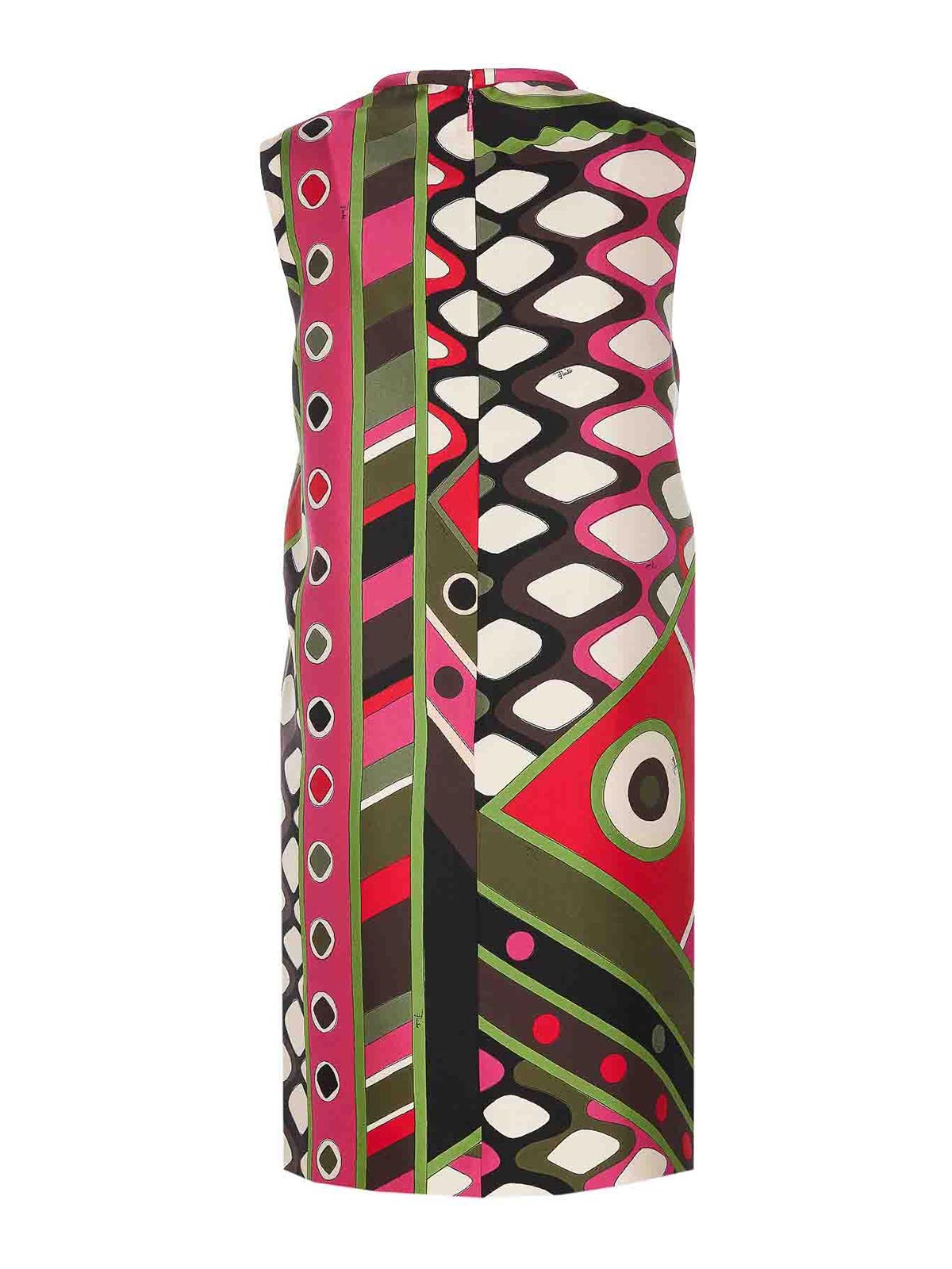 Shop Emilio Pucci Vivara Print Silk Twill Dress In Multicolour