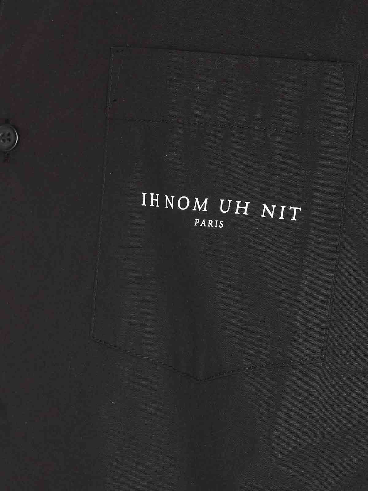 Shop Ih Nom Uh Nit Logo Bowling Shirt In Black