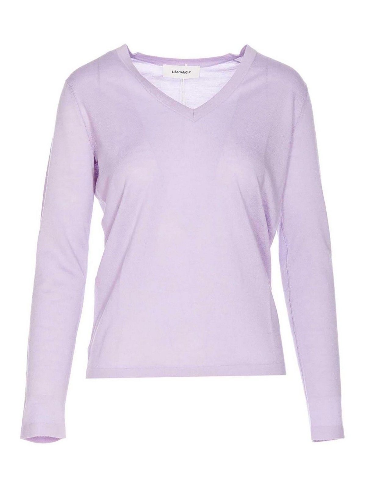 Shop Lisa Yang Suéter Cuello Redondo - Púrpura In Purple