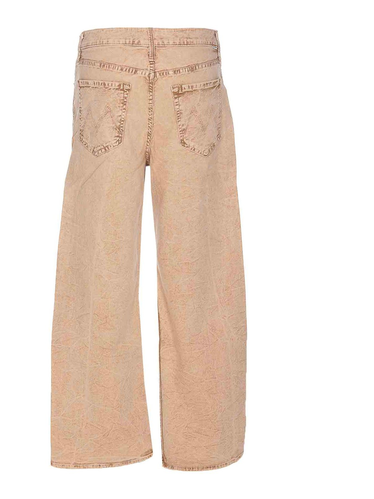 Shop Mother Beige The Dodger Jeans